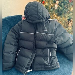 Eddie Bauer Classic Down Hooded Jacket Small (7/8)
